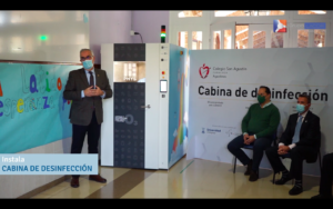 Lee más sobre el artículo Videonoticia de la presentación de la Cabina de Desinfección – Colegio San Agustín Zaragoza